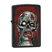Zombie Black Crackle Zippo Lighter